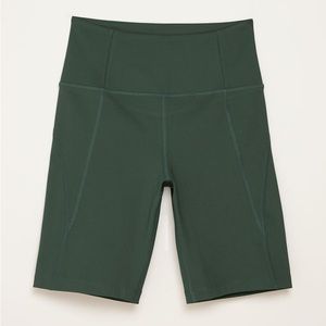 Moss Green high rise bike shorts L